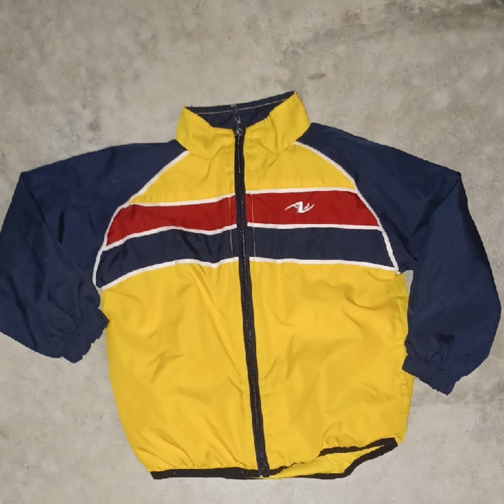 Athletic Works Yellow and Navy Kids Puffer Jacket - Picture 1 of 3